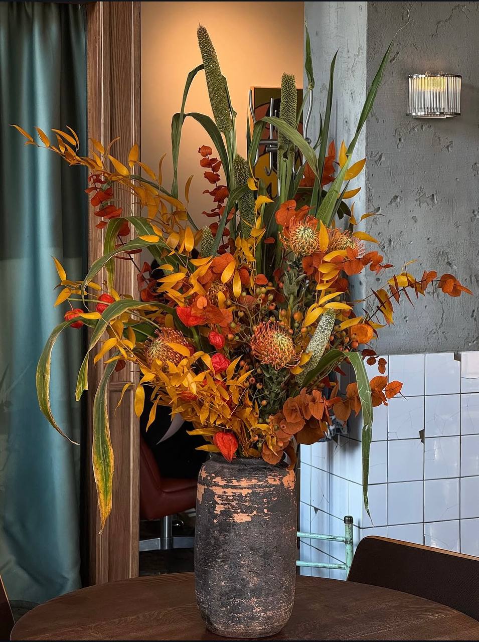 Ember floral collection in rich sunset colours